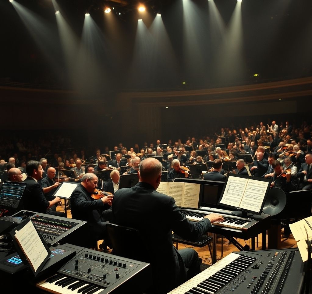 Hans Zimmer working on a score
