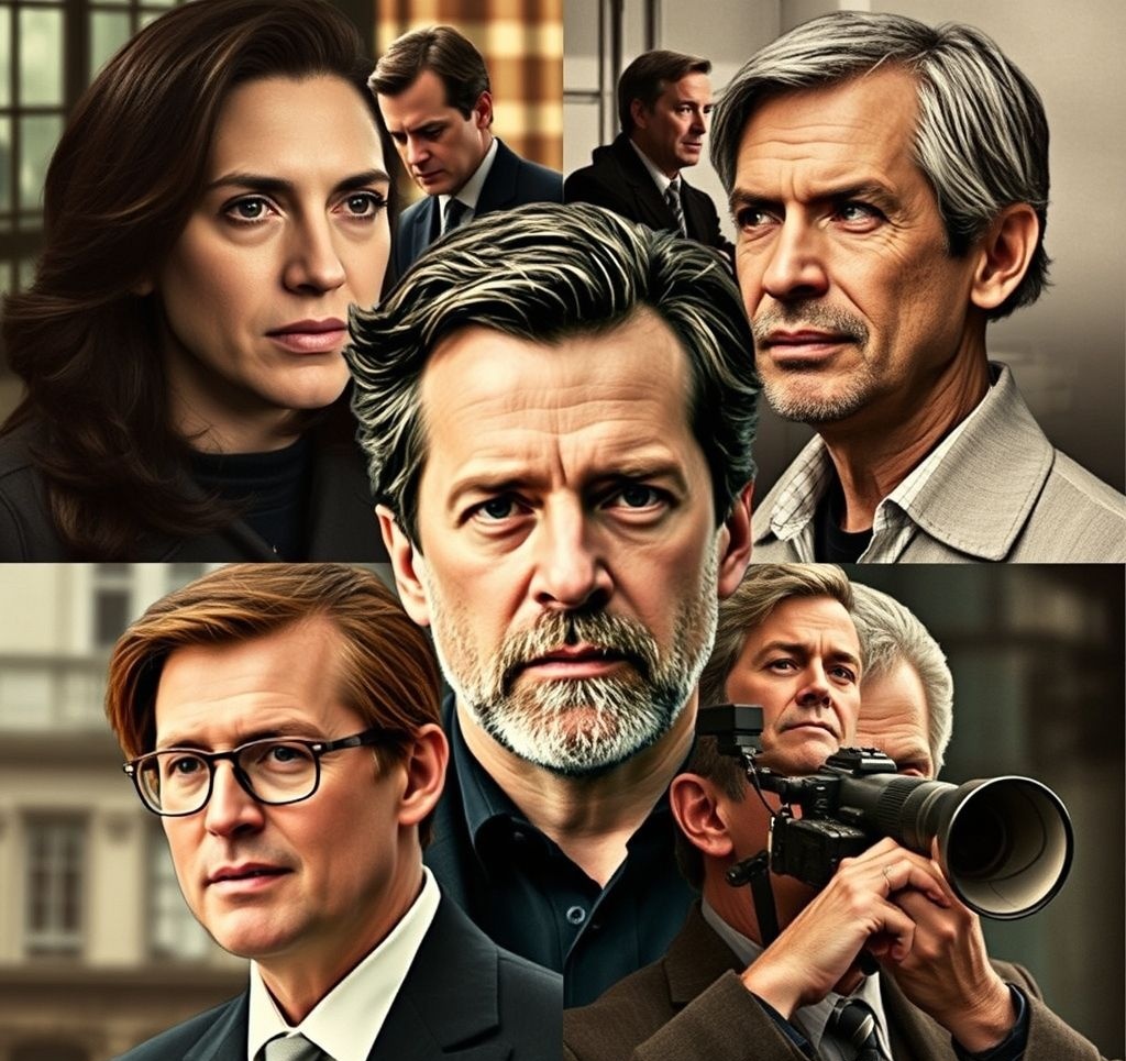 Christopher Nolan with his collaborators