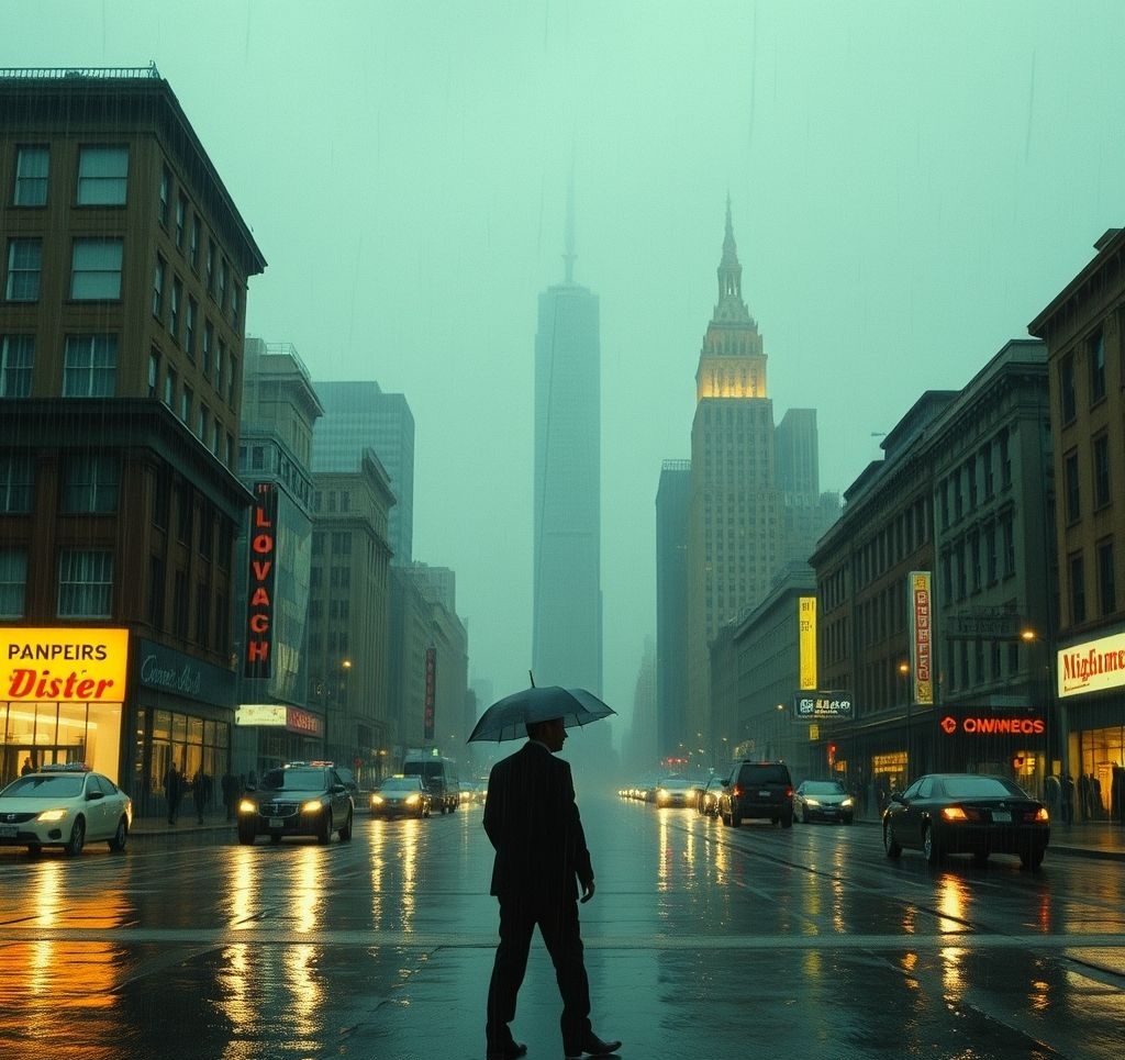 Inception Rainy City Scene